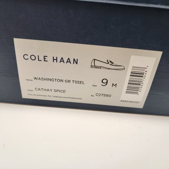 Cole Haan Washington Grand Tassel Loafer Men Sz 9 Cathay Spice Nubuck Dress Shoe - Picture 3 of 16